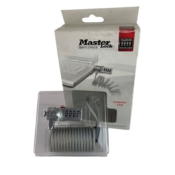 Master Lock 2120D Laptop Combination Computer Lock with Self Coiling Cable - Picture 1 of 6